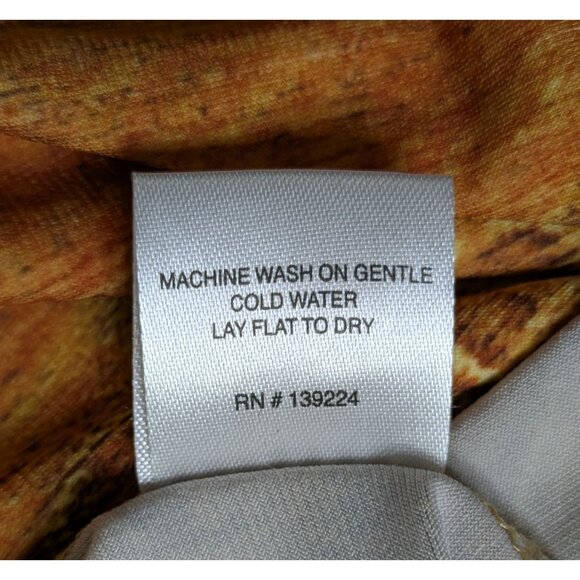 Lbisse Womens Paisley Print Tunic Top With 3/4 Sleeves Made In USA Size S - Picture 8 of 10